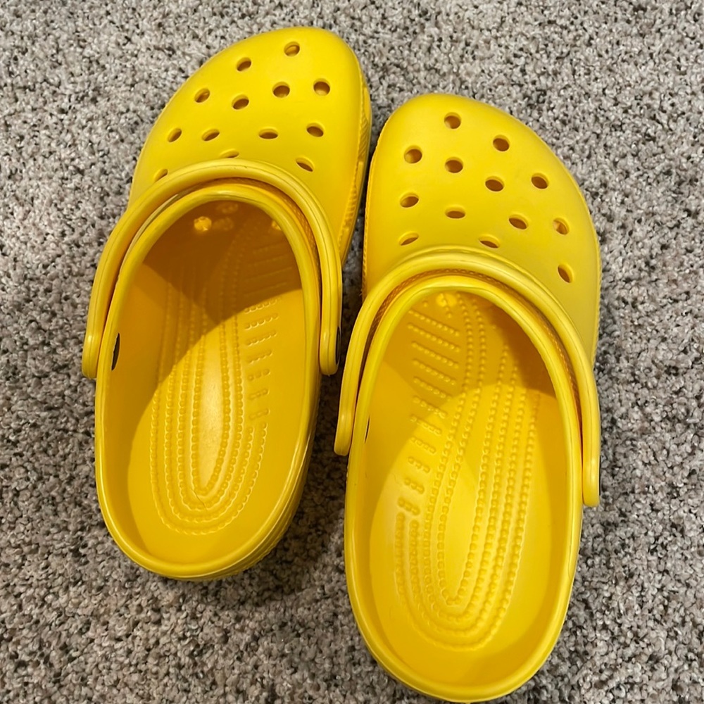 Yellow crocs